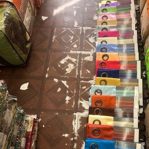 Window curtains 2 in a PACK SOLID COLORS